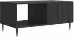 Vidaxl Coffee Table Black 90 X 50 X 40 Cm Engineered Wood
