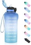 2l Trinkflasche Mit Strohhalm, Bpa-frei, Auslaufsicher, Motivierend