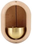 Holz Windspiel & T&uuml;rklingel, Oval, Mit Magnet & Klebeband, Bohrenfrei