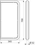 Delabie Cloison De S&eacute;paration Pour Urinoir Tu Acier Inoxydable 1.4301 Satin&eacute;