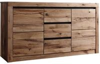 Sideboard Wildeiche / Zerreiche Braun Ge&ouml;lt 155x43x80 (bxtxh) Montiert Montreux 354
