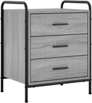 Nachttisch Sonoma-grau 48 X 36,5 X 60 Cm Holzwerkstoff Vidaxl
