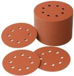 Schleifscheiben 125mm Klett 180 K&ouml;rnung 50 St&uuml;ck Staubabsaugung