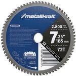 Metallkraft S&auml;geblatt &Oslash; 185 X 1,8/1,4 X 22 Mm Z72 Edelstahl