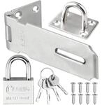 Edelstahl Vorh&auml;ngeschloss-riegel Set, 3 Zoll, Silber