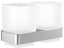 Emco Loft Doppel-glashalter, Satiniertes Kristallglas,
