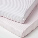 Homescapes - Spannbettlaken Kinderbett 70 X 140 Cm, Fadendichte 330, 2er Set,...