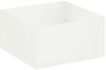 Vidaxl Garden Planter White 60 X 60 X 40 Cm Cold-rolled Steel