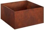 Vidaxl Garden Planter Rusty 40 X 40 X 30 Cm Weathering Steel