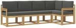 Outdoor-sofagarnitur 5 Stk. 5-sitzer Wei&szlig; Und Anthrazit Vidaxl