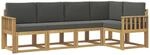 Outdoor-sofagarnitur 5 Stk. 5-sitzer Wei&szlig; Und Anthrazit Vidaxl