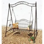 Dandibo Hollywoodschaukel Metall Antik 2 Sitzer Gartenschaukel 082505 Schaukel Garten