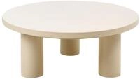 Outdoor Couchtisch Vipiteno 80 Cm 80 Cm Metall Beige