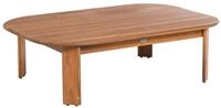 Outdoor Couchtisch Talsano 120 Cm 80 Cm Akazienholz Braun