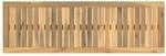 Tischplatte 108,5 X 35 X 2 Cm Rechteckig Massives Akazienholz Vidaxl