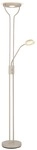 Led Stehleuchte Dimmbar Lesearm Und Fluter Verstellbar Sandfarben Matt H 180 Cm