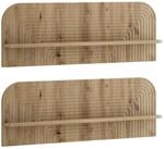 Wandregal 2 Stk. Artisan-eiche 102 X 13,5 X 37,5 Cm Vidaxl