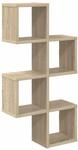 Vidaxl Wall Shelf Wall-mounted Sonoma Oak 39 X 15 X 76 Cm
