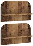 Wandregal 2 Stk. Altholz 60 X 13,5 X 37,5 Cm Holzwerkstoff Vidaxl