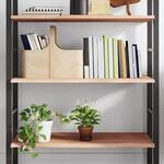 Wandregal 100x50x2 Cm Massivholz Eiche Unbehandelt Vidaxl