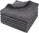 Mikrofasert&uuml;cher Grau Sp&uuml;llappen K&uuml;chenlappen 30x30cm 6er-pack