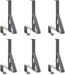 Vidaxl Snow Guard Support 6 Pcs Anthracite 29.5 X 3 X 34.5 Cm Steel