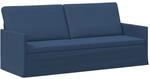 3-sitzer Sofa Blau 190 X 81 X 82 Cm Stoff Vidaxl