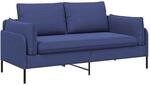 2-sitzer Sofa 2-sitzer Polizeiblau 188 X 81 X 89 Cm Samt Vidaxl