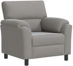 Sofa Hellgrau 94 X 85 X 93 Cm Samt Vidaxl