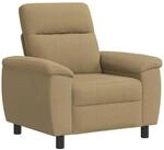 Sofa Hellbraun 95 X 90 X 95 Cm Stoff Vidaxl