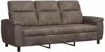 Sofa Dunkelgrau 214 X 90 X 95 Cm Kunstwildleder Vidaxl