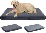 Orthop&auml;disches Hundebett L 104x71cm, Waschbar, Wendbar, Grau