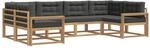 Outdoor-sofagarnitur 6 Stk. 6-sitzer Wei&szlig; Und Anthrazit Vidaxl