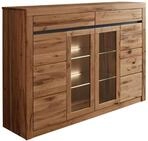 Highboard Wildeiche / Zerreiche Natur Ge&ouml;lt 155x43x115 (bxtxh) Montiert...