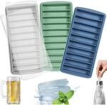 Eisw&uuml;rfelform Mit Deckel, 10 F&auml;cher, Bpa-frei, Lfgb-zertifiziert, Mehrfarbig