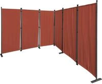 Paravent 6 Teilig 340x165cm Stoff Raumteiler Trennwand Balkon Sichtschutz Stellwand