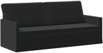 3-sitzer Sofa Schwarz 190 X 81 X 82 Cm Samt (v) Vidaxl