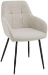 Esszimmerstuhl Fergus Stoff Creme