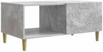 Vidaxl Coffee Table Concrete Grey 90 X 50 X 40 Cm Engineered Wood