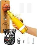 Flaschen&ouml;ffner Wand Mit Auffangbeh&auml;lter, Basketball Design, Magnetisch