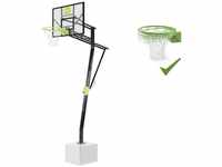 Exit Galaxy Basketballkorb zur Bodenmontage mit Dunkring - grün/schwarz
