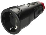 Fp - Pce 2520-sr Schutzkontaktkupplung Gummi, Thermoplast 250 V Schwarz, Rot Ip20