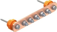 Obo Bettermann Potentialausgleichsschiene 1802 12 Cu Aufbau Fix, 473,5x40x5mm, Kupfer