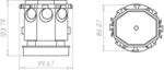 Kaiser Universal-deckenauslass 1265-13 &Oslash; 45mm 2-tlg.