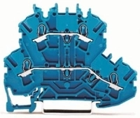 Zweistufiger Schienenverbinder 2,5 Mm&sup2; N/n Blau 2002-2204 Topjobs