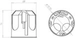Kaiser Hohlwand Daten/netzwerkdose Econ T74mm 9280-78 10 Stk