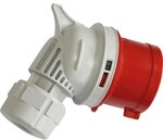 Cee-winkelstecker Twist 16a, 5-polig, Ip44, 400v - Rot/grau