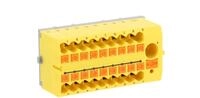 Verteilerblock Ptfix 6/18x2.5-ns35 Ye, Gelber Industriestecker - 18...