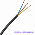 Mittlere Schlauchleitung H05vv-f 3gx1,5mm&sup2;, 3-adrig, 25m Ring, Schwarz -...