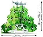 3-stufiger Pe-schienenverbinder 2,5 Mm&sup2; Mit Gelbgr&uuml;ner Markierungsbasis...